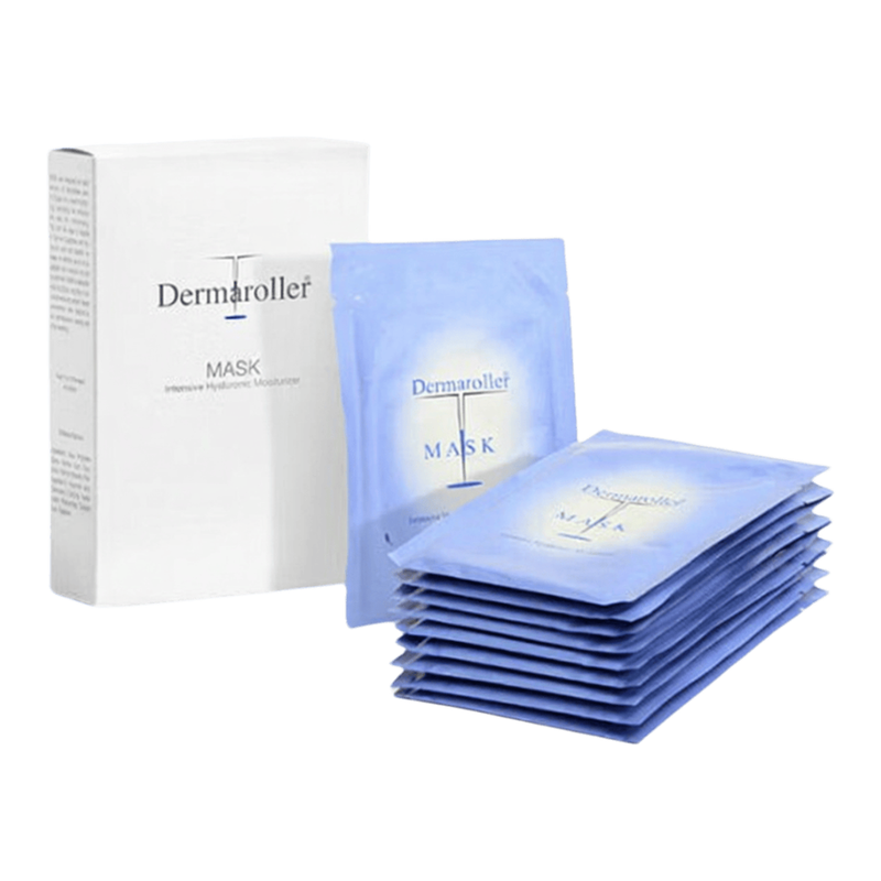 Dermaroller Hyaluronsäure-Gesichtsmaske, 10 Stück
