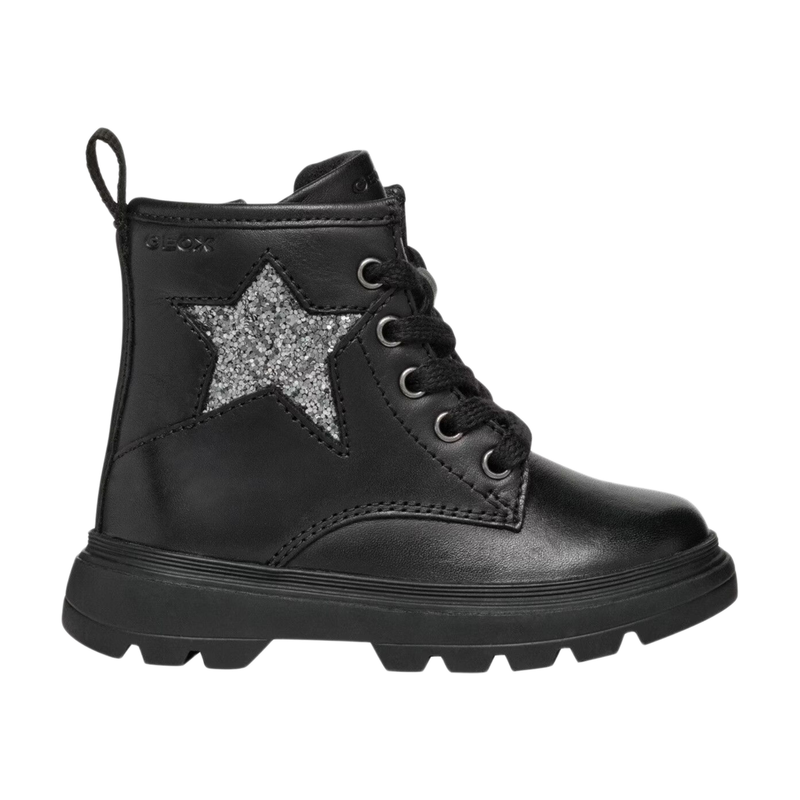 Geox Unisex B Kiddartah A Collectie - Nappa+Glit.Tex Zwart 25