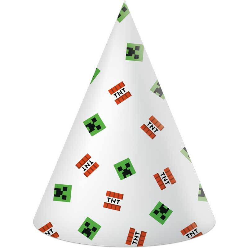 Minecraft Paper Hats 6 Pack