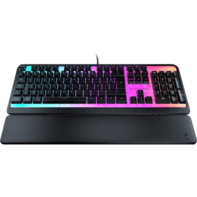 Turtle Beach Magma Clavier Gaming membrane filaire Éclairage RVB Anti-ghosting avancé Repose-paume détachable Full - Layout FR - Noir