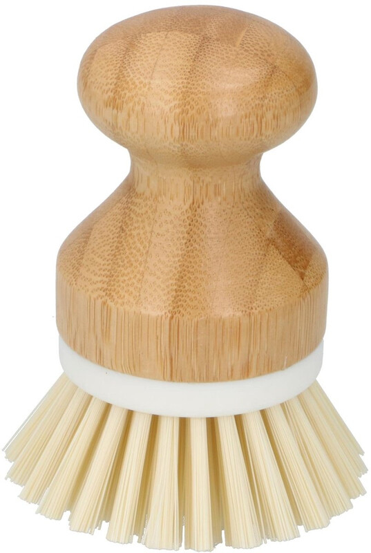 Alpina Bamboe Afwasborstel - Rond, Bruin, 10 cm
