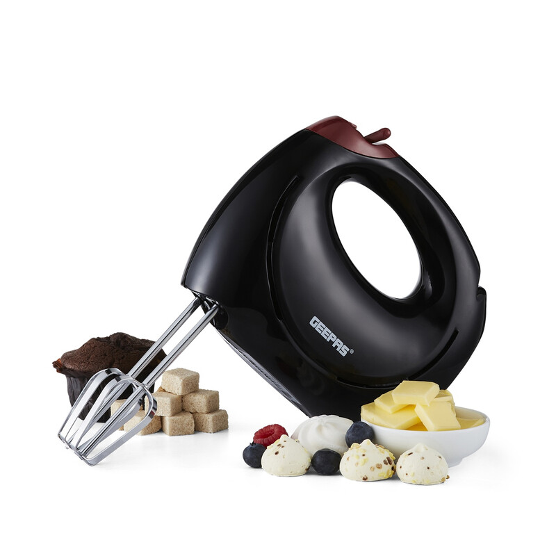 150W Hand Mixer - Electric Whisk, Handheld Food Collection Cake Mixer for Baking, Bla