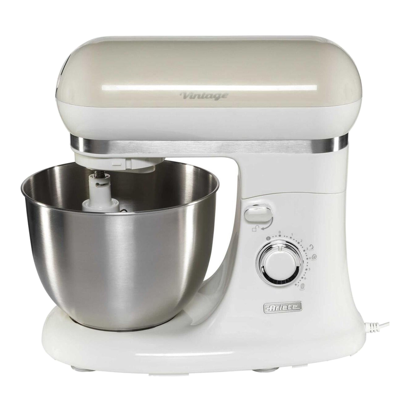 Ariete 1588/03 staande mixer - 1000 W vermogen - 5 liter roestvrijstalen mengkom - planetair mengsysteem - inclusief 3 opzetstukken