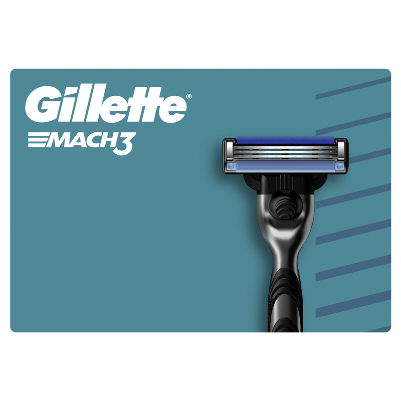 Gillette Mach3 Rasierer für Männer mit 15 Ersatzklingen, Gleitstreifen und neuer Klingenbeschichtung für sanftes und gründliches Rasieren