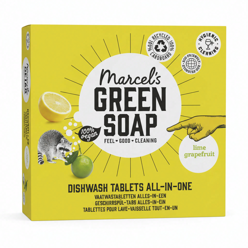 Marcel's GREEN SOAP vaatwastabletten grapefruit&limoen 25 stuks