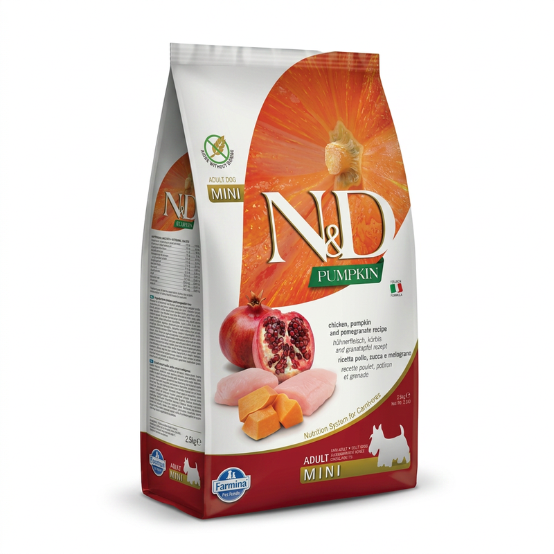 Farmina N&D Kürbis Huhn Adult Kleine Hunde Nahrung 2,5 kg