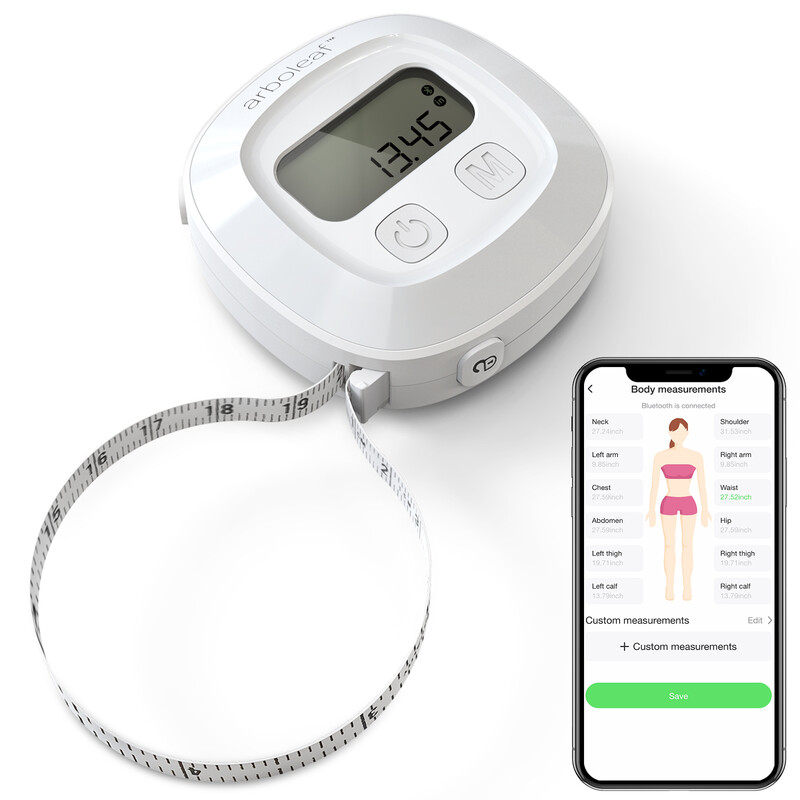 CF10A Digital Tape Measure with App for Body Measurements, Smart Body Measuring Tape