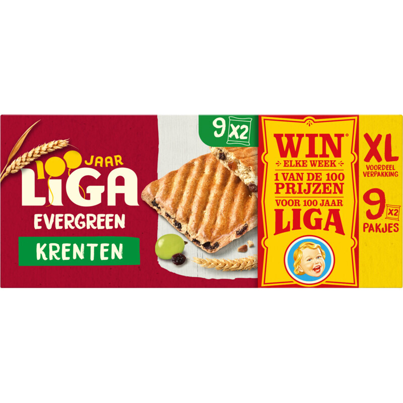 Liga Evergreen Biscuits Met Krenten - 337.5 g