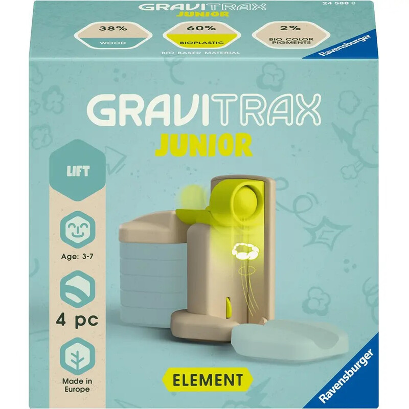 Ravensburger GraviTrax Junior Element Lift 24588 - Erweiterbare, umweltfreundliche Kugelbahn für Kinder