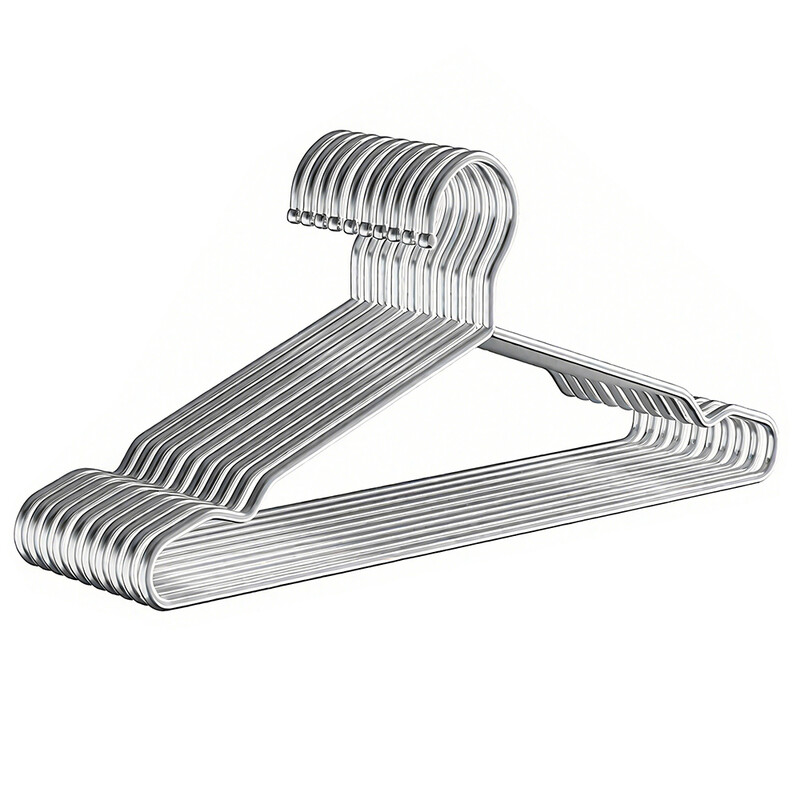 10pcs - Solid Stainless Clothes Hanger Bold and Enlarged Trackless Clothes Hanger Bra