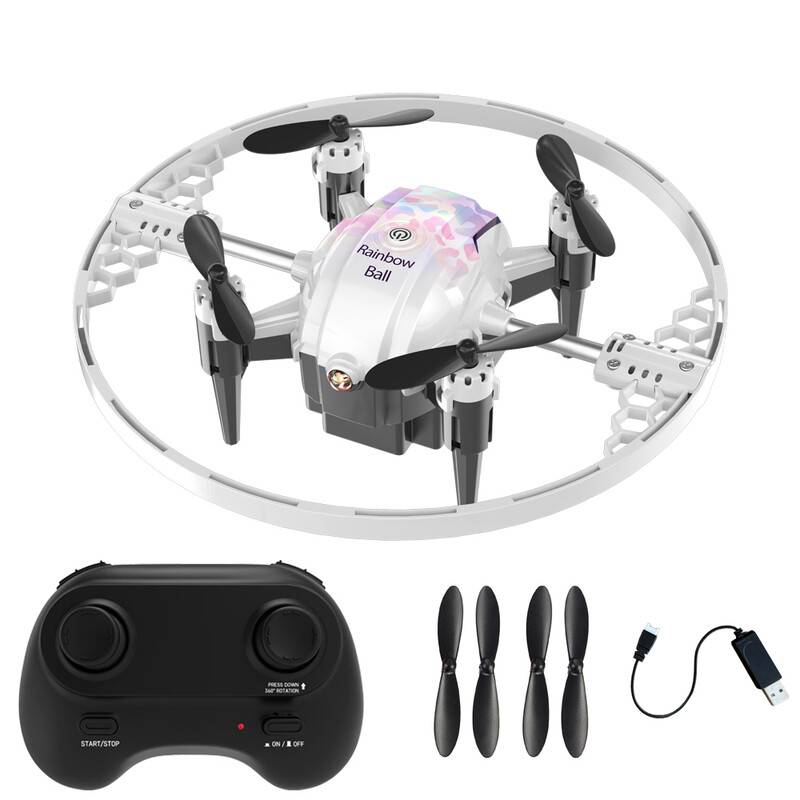Facegle FX-41B Indoor-Spielzeugdrohne, Indoor-Flugzeug, RGB-Beleuchtung, 360-Grad-Rotation, Drei Geschwindigkeitsstufen, Start/Landung mit einem Klick, Einfache Steuerung, Anfängerfreundlich, Flugbetrieb ist nicht mehr kompliziert, Unbegrenzter Spaß Geeig