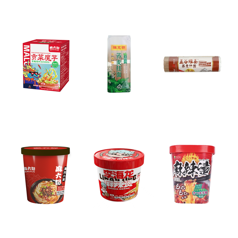 Scharfes Buchweizen- und Gongcai-Set (6 Packungen)