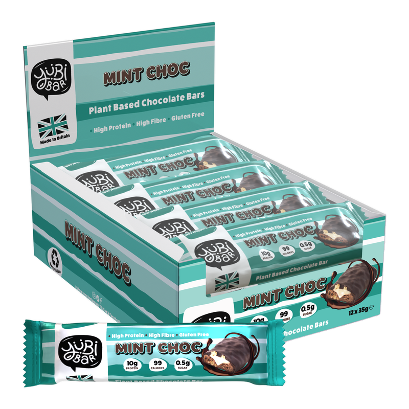 Yubi Bar Protein Nutrition Bar Protein Bars Mint Chocolate Flavour - 12 X 35G