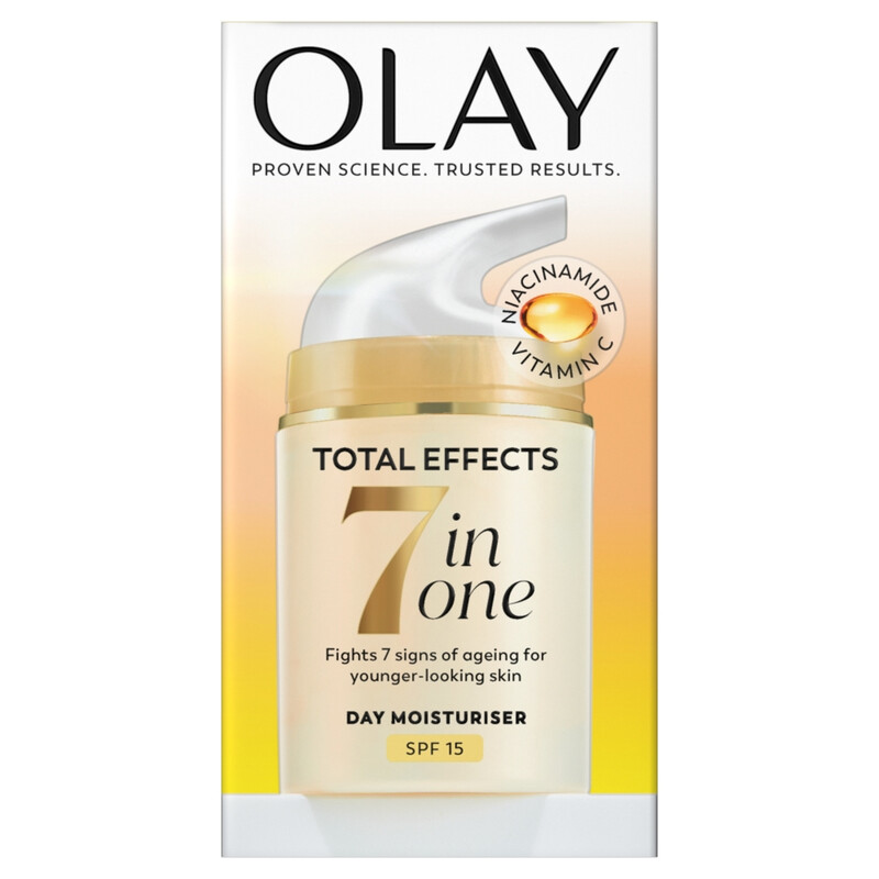 Olay Total Effects 7-In-1 Day Moisturiser With Spf15 & Niacinamide, 50Ml