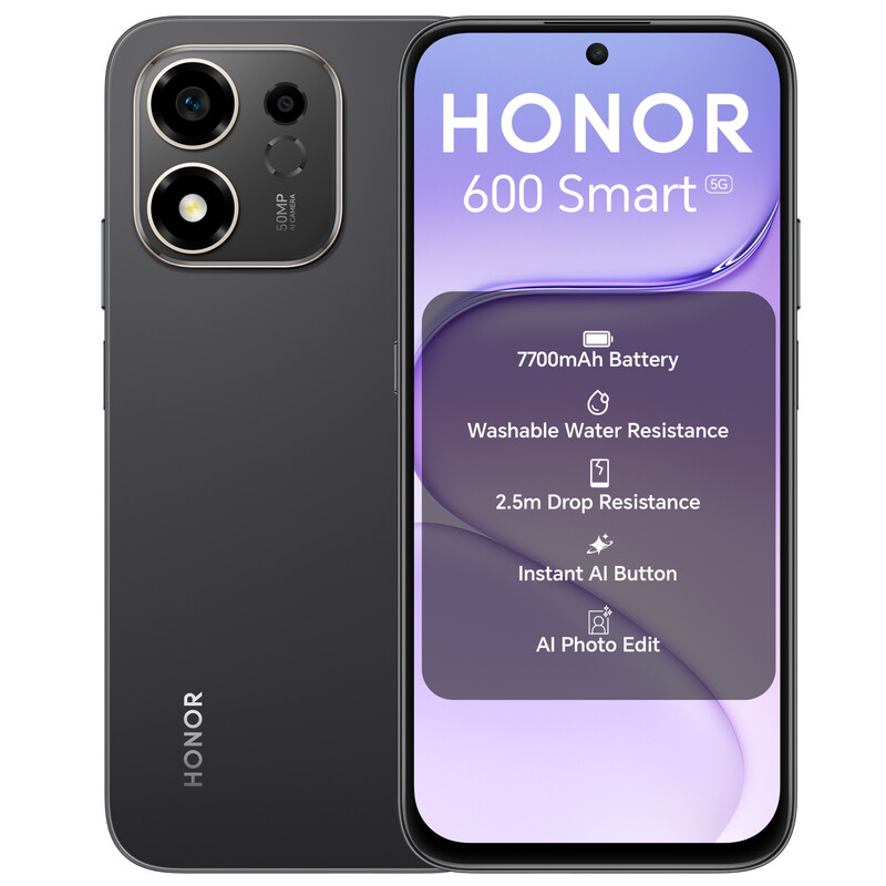 Honor 600 Smart 5G 4Gb+128Gb Velvet Black 6942785104617