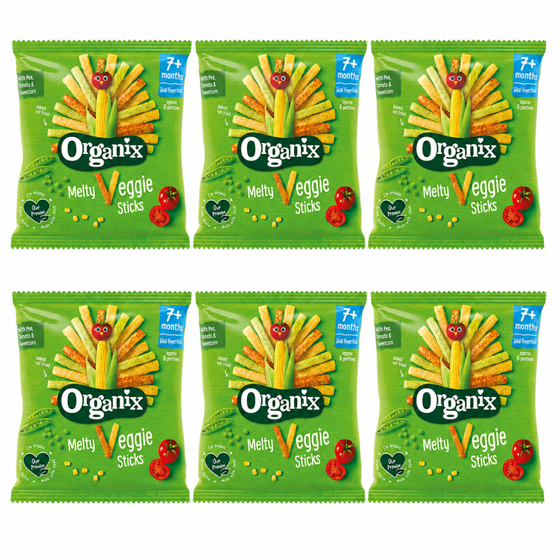 Organix Bio Melty Veggie Sticks - 15 g x 6