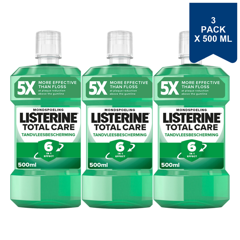 Listerine Mondwater Total Care 500 ml (3-Pack)