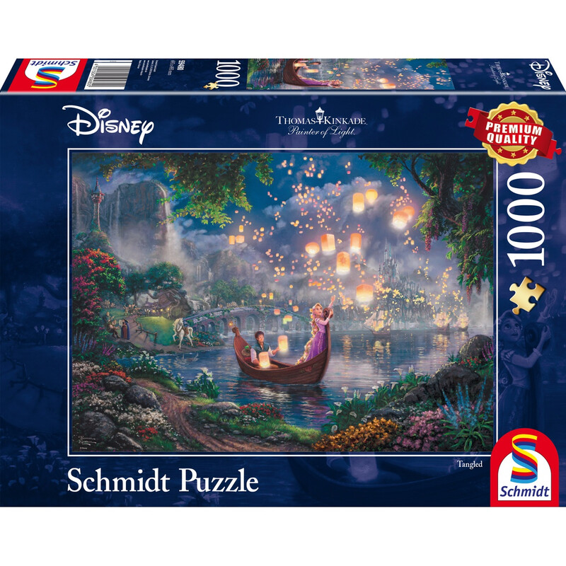 Schmidt® Spiele 59480 Erwachsenenpuzzle Thomas Kinkade Studios Disney, Rapunzel 1000 Teile ab 12 Jahre