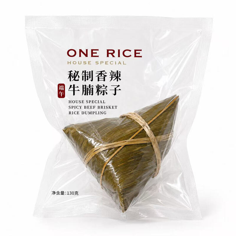 One Rice House Special Spicy Beef Brisket Zongzi 130g