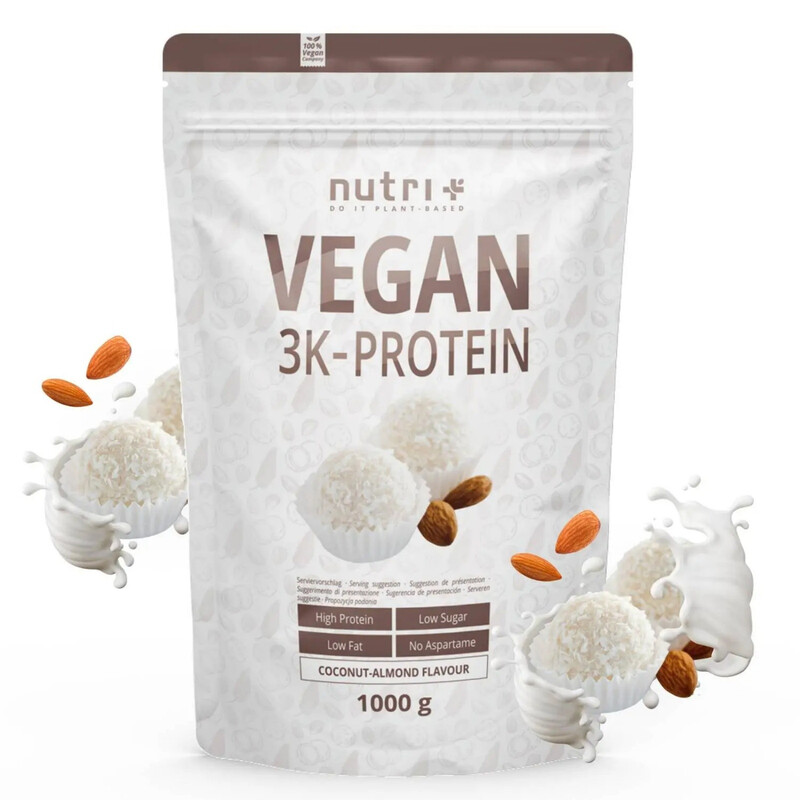 Nutri+ 3K Proteinpulver Vegan 1 kg Kokos-Mandel