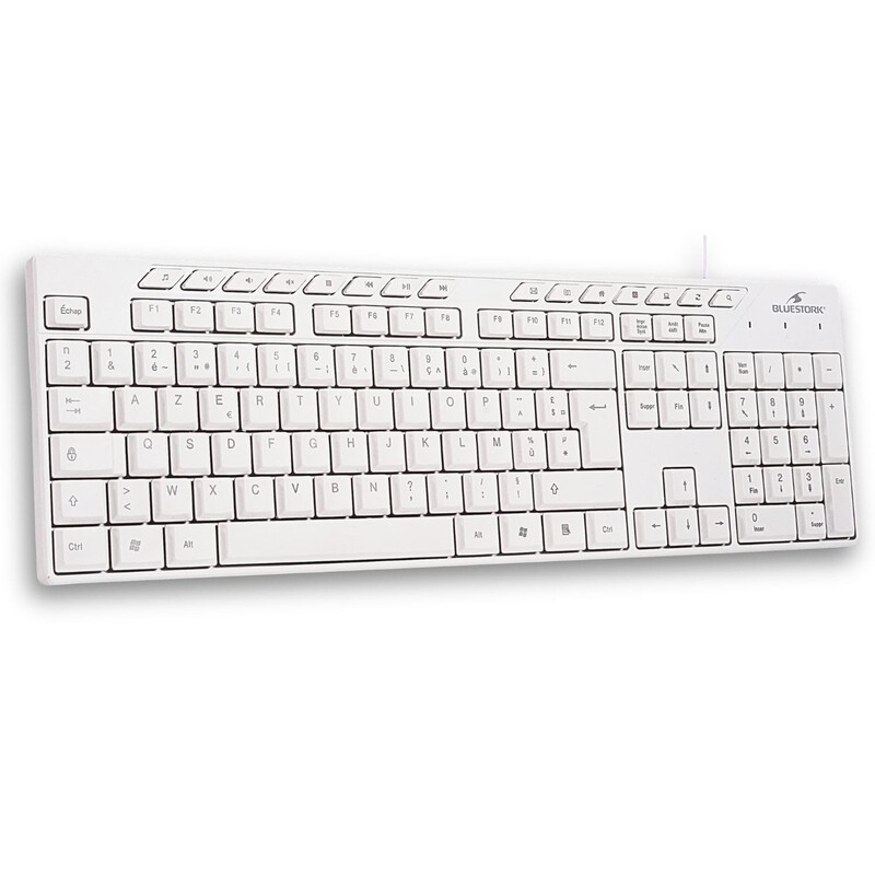 Clavier Filaire Bluestork KB Media Office – 15 Raccourcis Multimédias AZERTY - vue 7