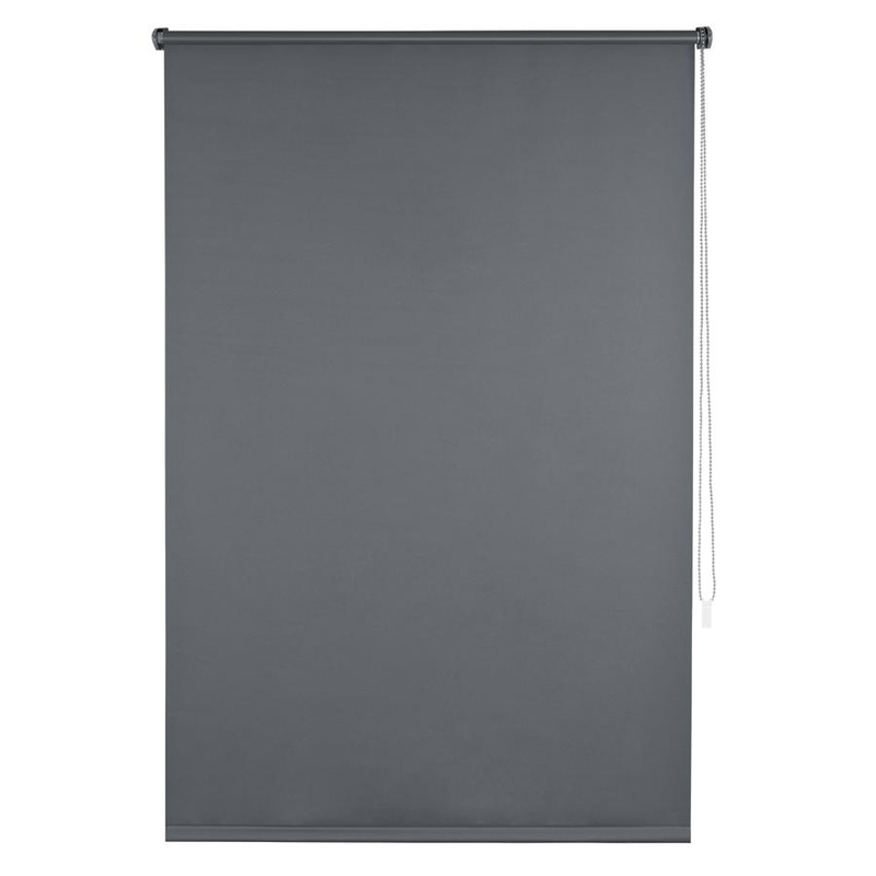 EUGAD Verdunkelungsrollo ohne Bohren Thermorollo Klemmfix Seitenzugrollo mit passendem Zubehör und Beschichtung, Sonnen- und Sichtschutz, Klemmrollo für Fenster & Türen, Anthrazit 70x160 cm