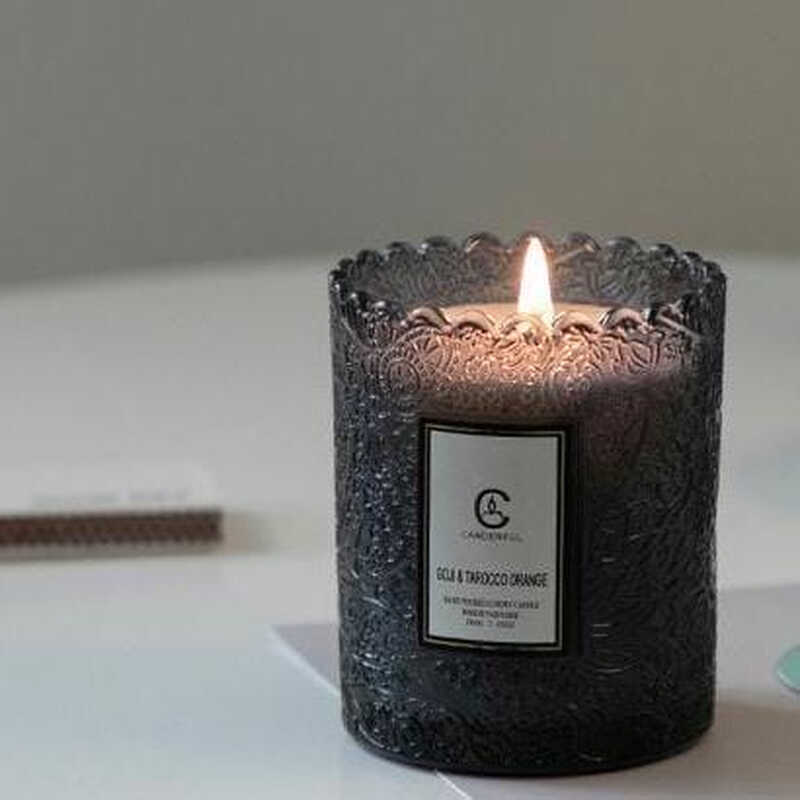 Lace Edge Cup Scented Candle - Heavenly Gardenia, 200G, 1PC