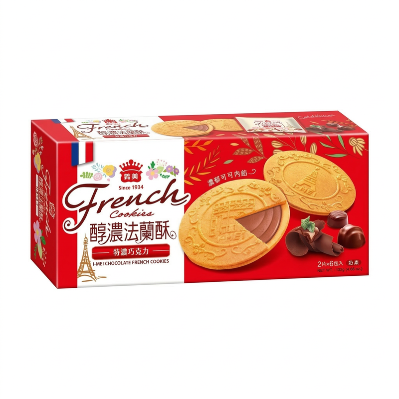 Yi Mei Light Im French Cookies Chocolate 132G