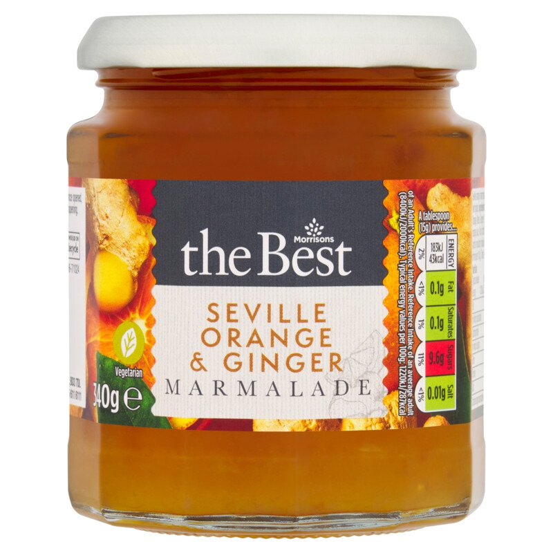 Morrisons Orange The Best & Ginger Marmalade 340G