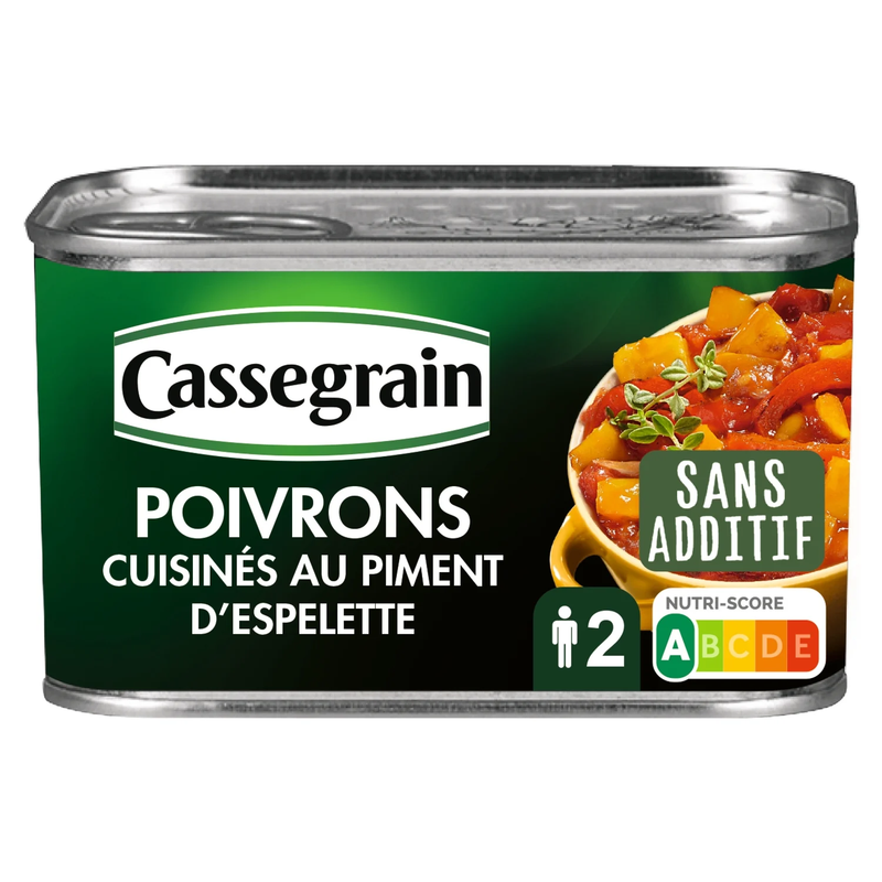Poivrons Cuisinés Au Piment D'espelette Cassegrain La Boîte De
