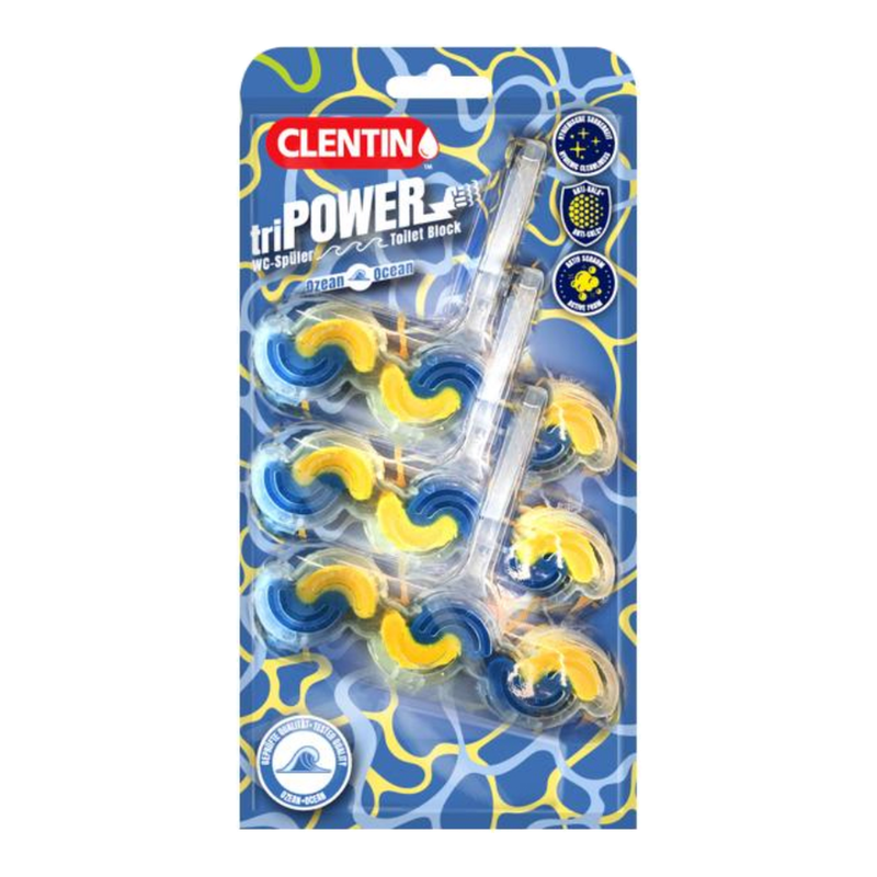 Clentin Tri-Power WC Spüler Ocean 3er, 135g