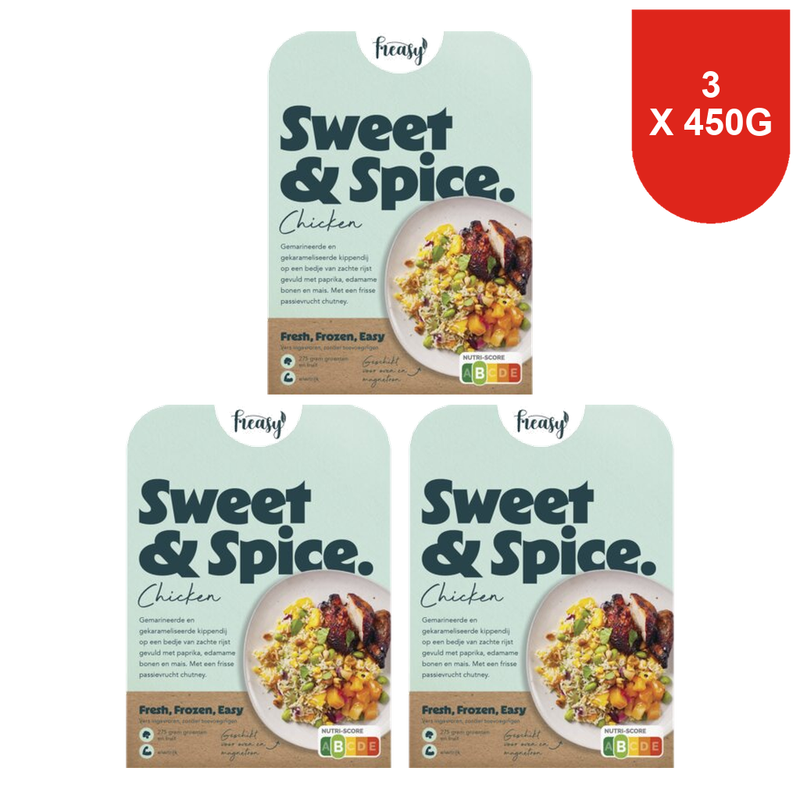 Freasy Poulet Sucré Épicé 450 g x 3