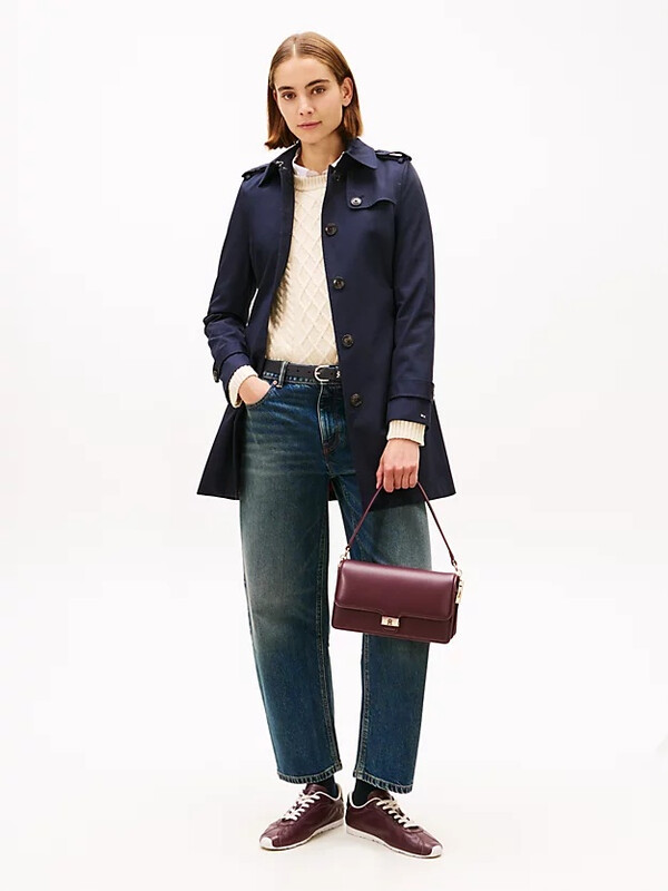 Tommy Hilfiger Heritage enkelrijige trenchcoat vrouwen middernacht XXXL