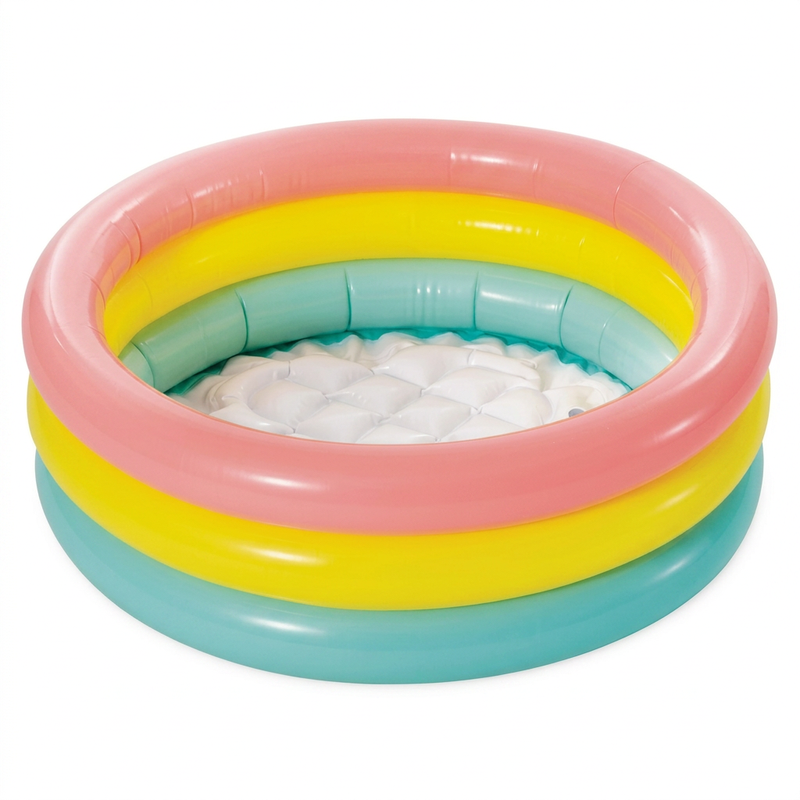 INTEX Baby Pool mit gepolstertem Boden, 61 x 22 cm mit Sunset Glow Design