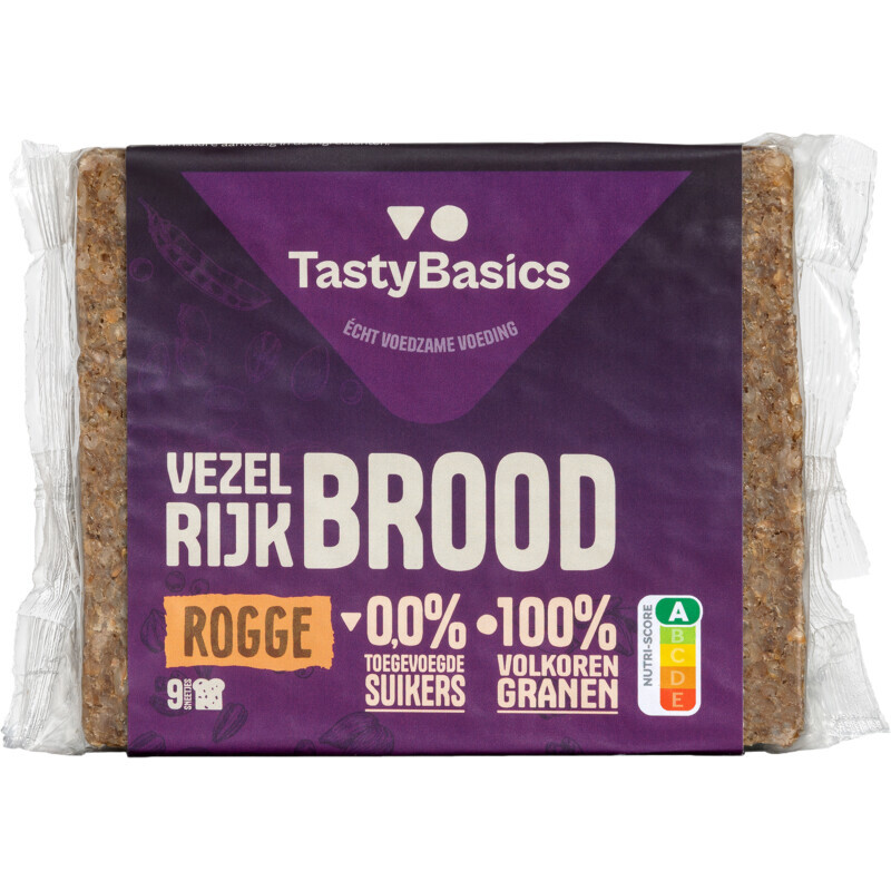 TastyBasics Roggebrood 9 Sneetjes