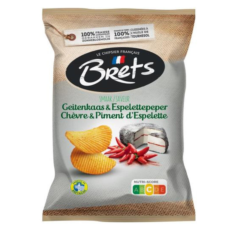 Brets Geitenkaas & Espelettepeper Chips - 125 g