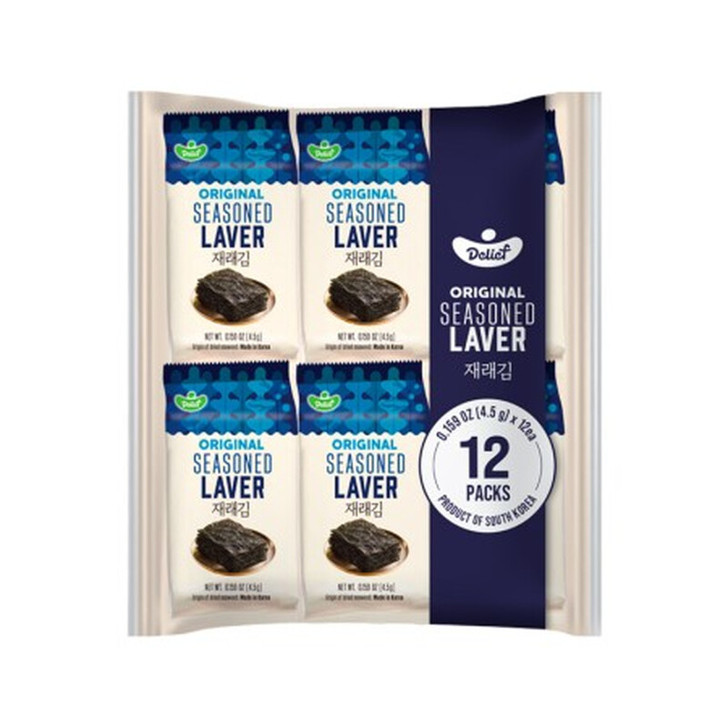 Delief Original Gewürzter Seetang Halal 4,5 g x 12