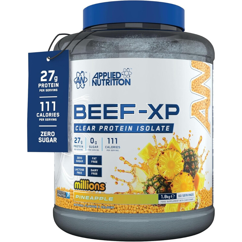 Applied Nutrition Beef-Xp Beef Protein Nutrition Powder Pineapple Millions Flavour - 1.8Kg