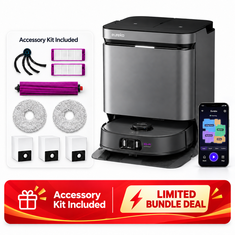Eureka J15 Pro Ultra Robotstofzuiger met Dweilfunctie + Volledige Accessoireset