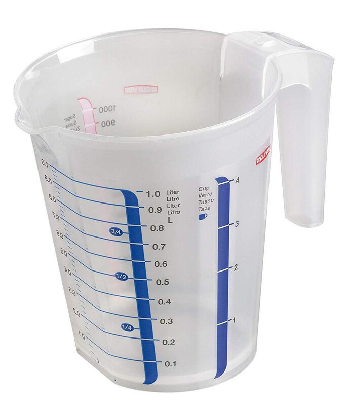 Curver maatbeker - Chef At Home - 1 liter - Premium opbergoplossing, duurzaam kunststof, moderne huisorganisatie