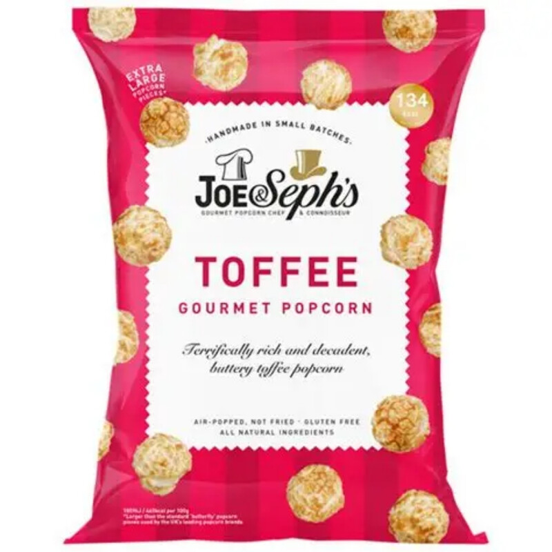 Joe & Seph's Toffee Gourmet Popcorn Sharing Bag 60G