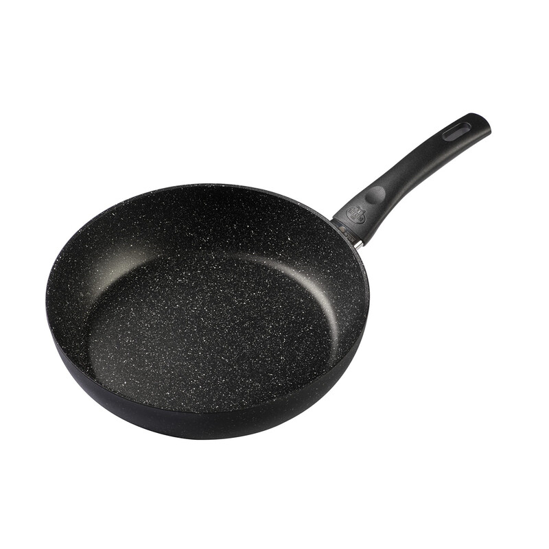 BALLARINI Vipiteno High Rim Sauté Pan, Diameter 28 cm, Casserole Pan, Temperature Control, Non-Stick Coating, Aluminium, Black