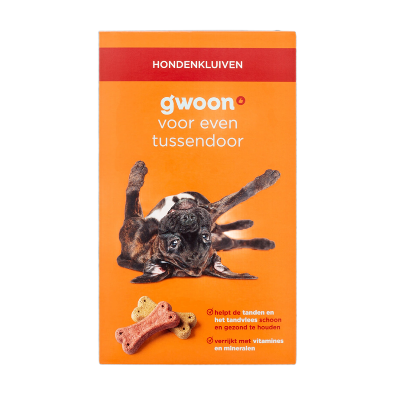 G'woon kauwbotten voor honden, doos 500 g