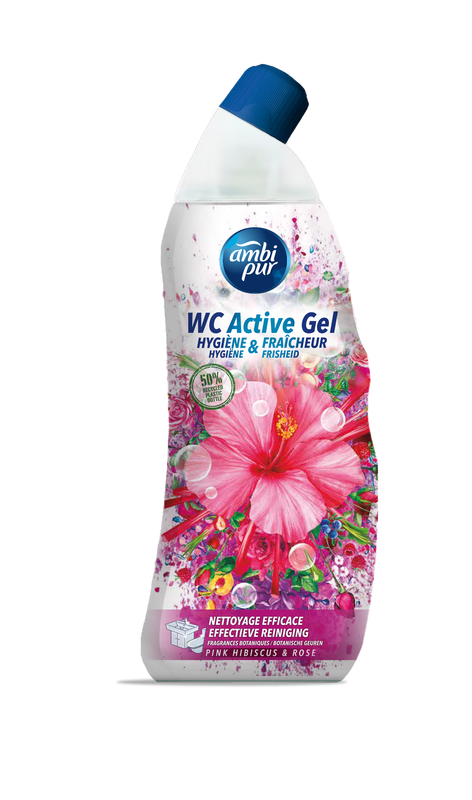 AMBIPUR WC ACTIVE GEL PINK HIBISCUS&ROSE 750ml