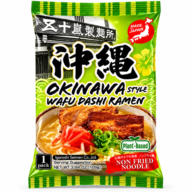 IRAGASHI SEIMEN Plantaardige Wafu Dashi Ramen 109 g