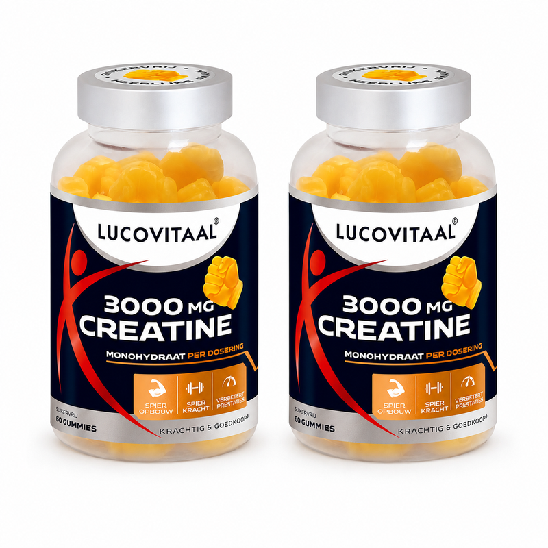 Lucovitaal Creatine 3000 mg 2 x 60 Gummies