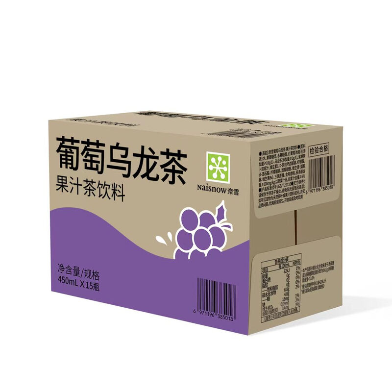 Nayuki 【Cooling】【Hydration】Nayuki Fruit Drink-Grape Oolong Tea 15X450ml