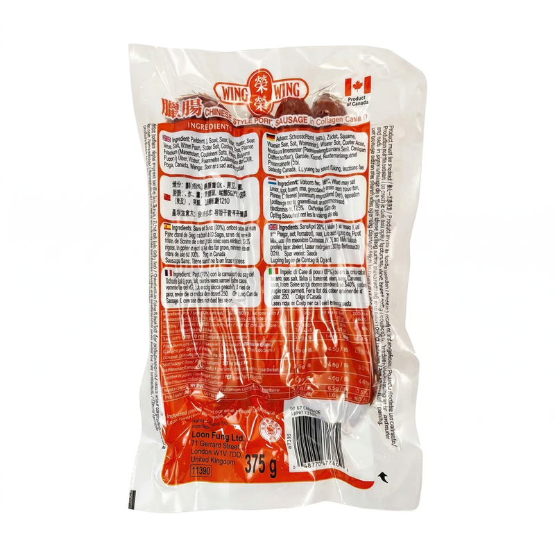 Wing Wing Chinese Style Pork Sausage 375 g