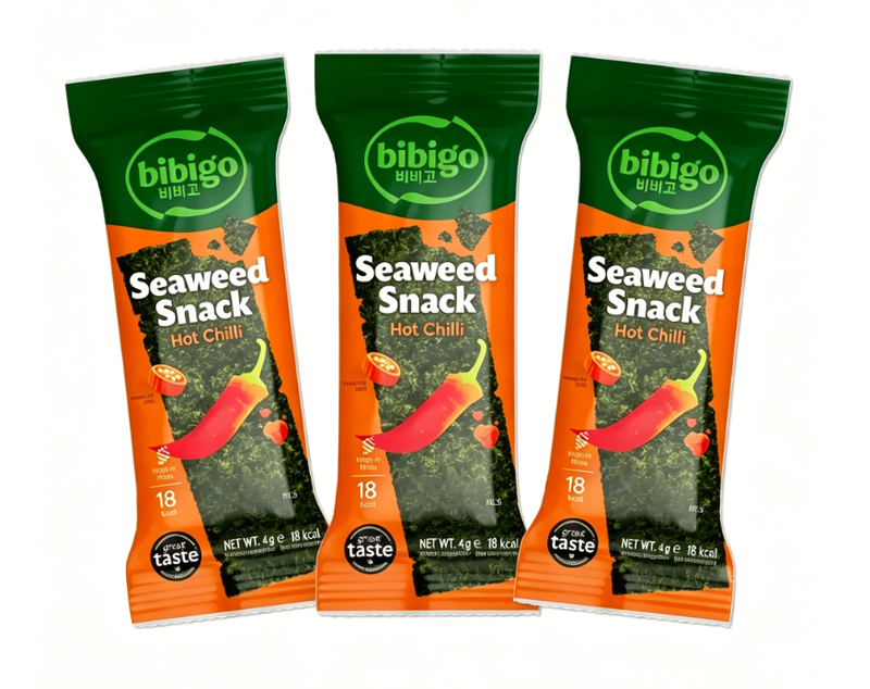 bibigo CJ BIBIGO Seaweed Snack Hotchili 4G x 3pcs