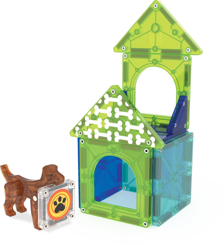 252013DH - MAGNA-TILES - Hondenhuis 13-delige set